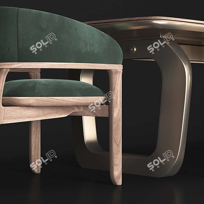 Modern Tecni Nova Armchair & Mesa Comedor 3D model image 4