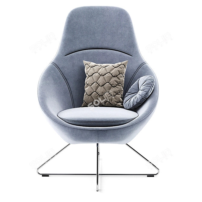 Stylish Allermuir Lounge Chair 3D model image 3
