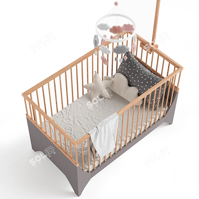 Yomi Cot - Sebra: Stylish and Functional 3D model image 2