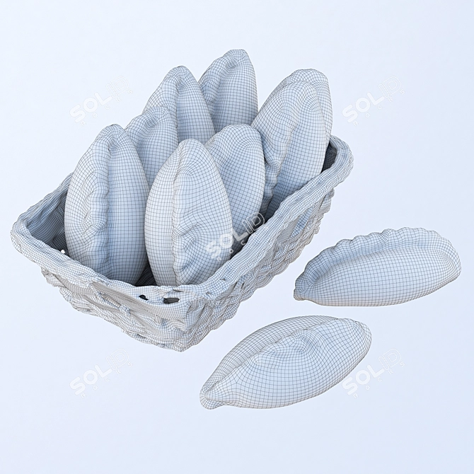Delicious Pie Basket 3D model image 5