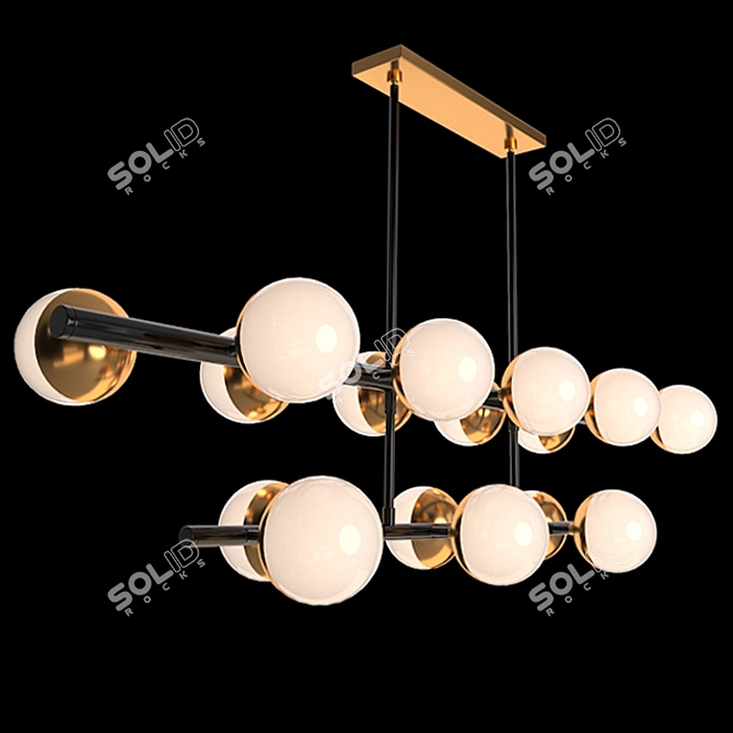 Arteriors Wahlburg Two Tired Chandelier 3D model image 10
