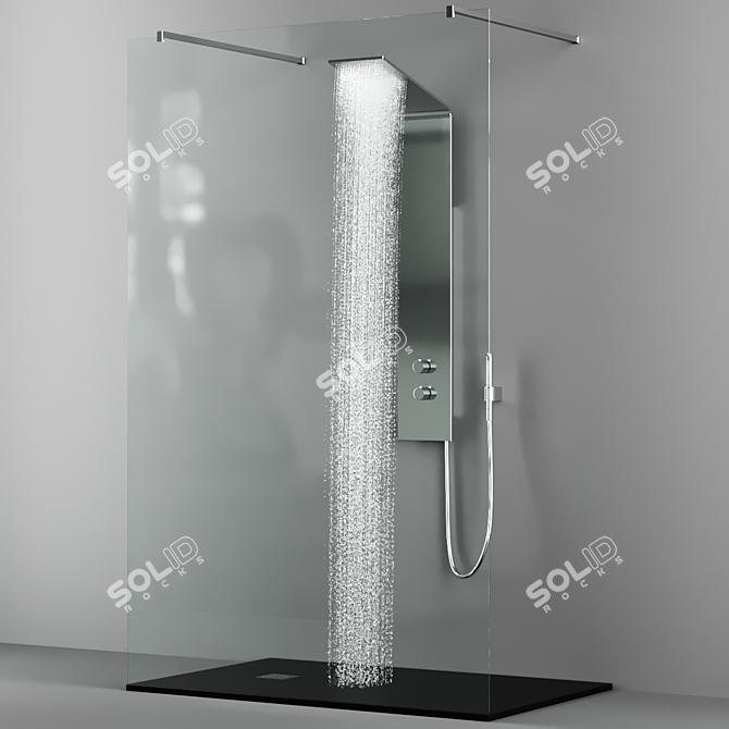 Vela Shower Box: Sleek and Stylish Design 3D model image 3