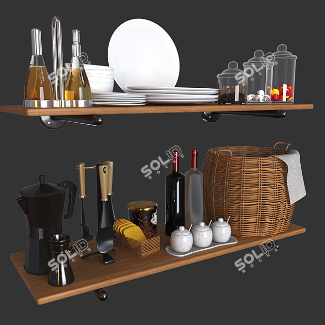 Essential Kitchenware Set 3D model image 12