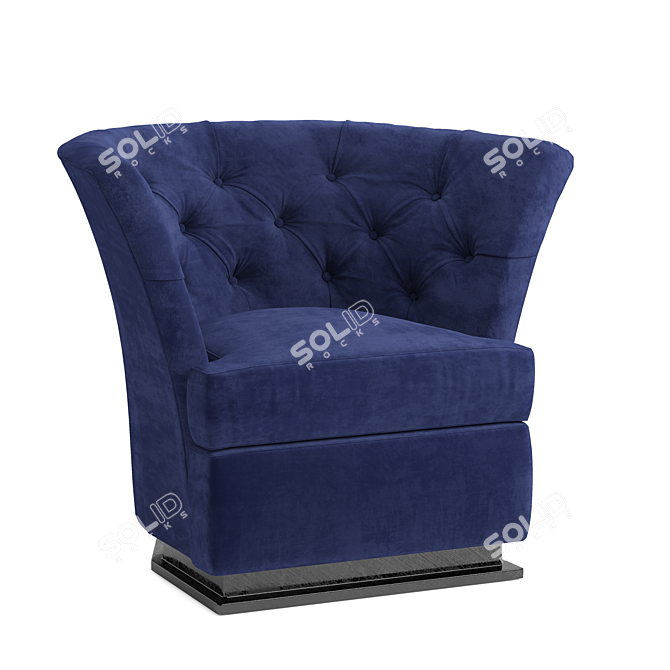 Elegant Longhi Armchair: Unwarp, 3Ds Max 2015, OBJ, FBX 3D model image 4