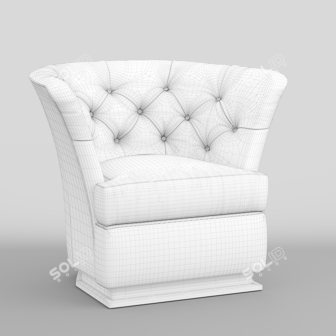 Elegant Longhi Armchair: Unwarp, 3Ds Max 2015, OBJ, FBX 3D model image 5