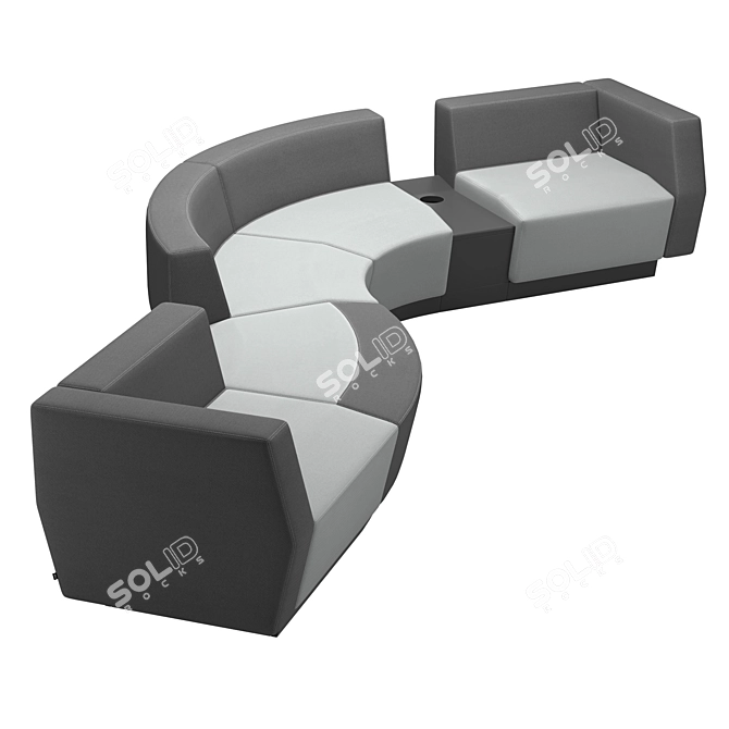 Modern COR Affair 05 Sofa 3D model image 3