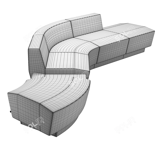 Modern COR Affair 05 Sofa 3D model image 4