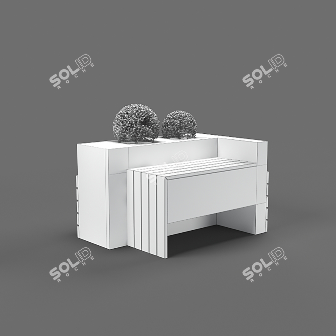 Poly Count Bench - Unique 233k 3D model image 3