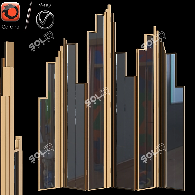 Luxxu Empire Folding Screen 3D model image 1