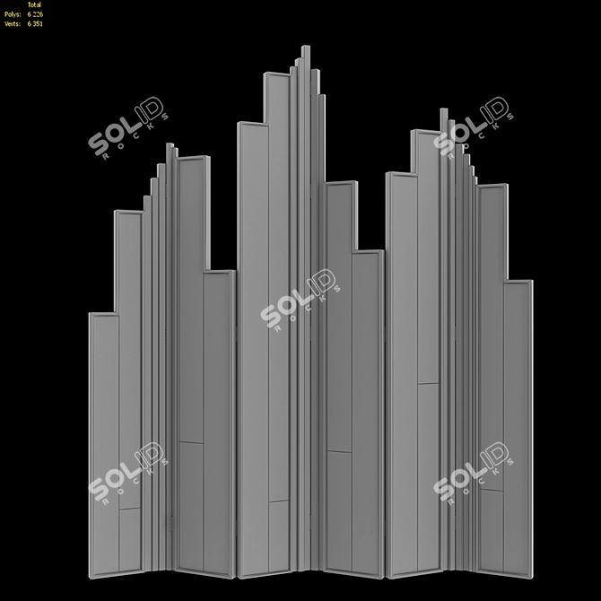 Luxxu Empire Folding Screen 3D model image 2