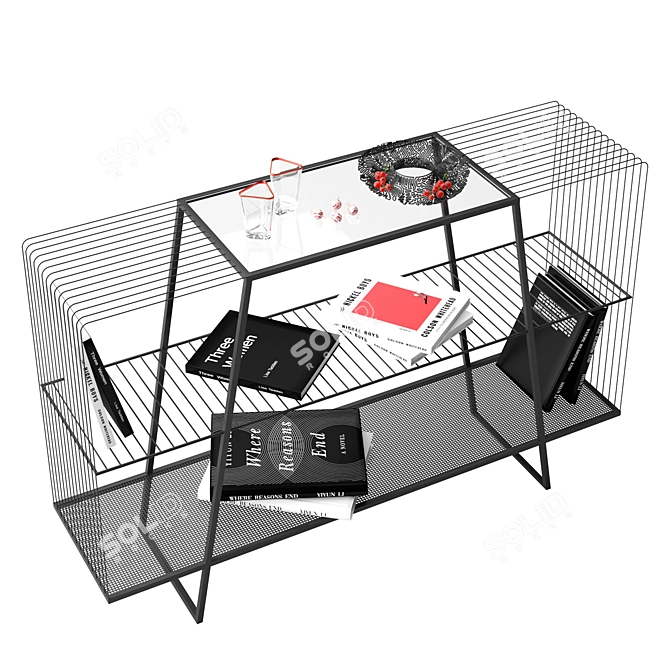 Modern Mesh Shelf - Kare Design 3D model image 2