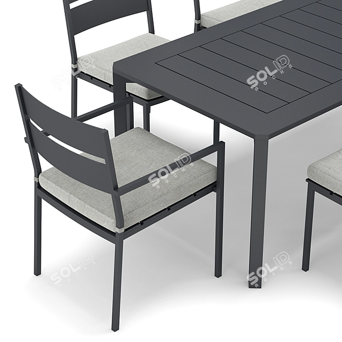 Elegant Palma Outdoor Furniture 3D model image 3