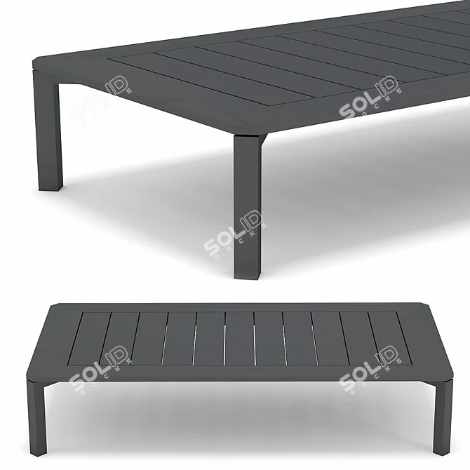 Sleek Palma Coffee Table: Outdoor Elegance 3D model image 1