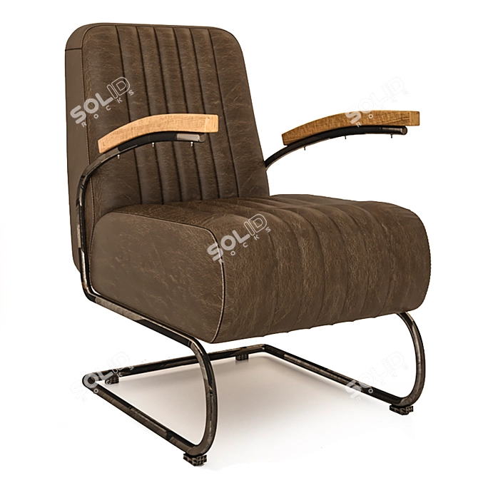 Modern Loft Armchair: Stylish & Comfortable 3D model image 1