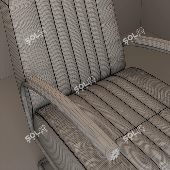 Modern Loft Armchair: Stylish & Comfortable 3D model image 4
