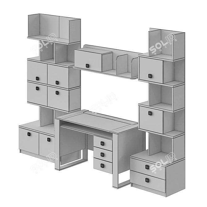 Modex-2 Children's Furniture Set 3D model image 2