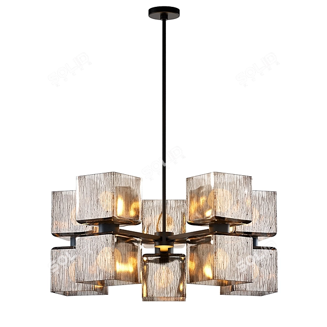 Elegant Ava Chandelier: Stunning Illumination 3D model image 1