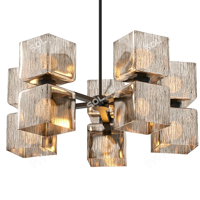 Elegant Ava Chandelier: Stunning Illumination 3D model image 4