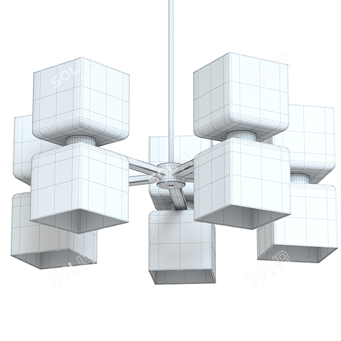 Elegant Ava Chandelier: Stunning Illumination 3D model image 5