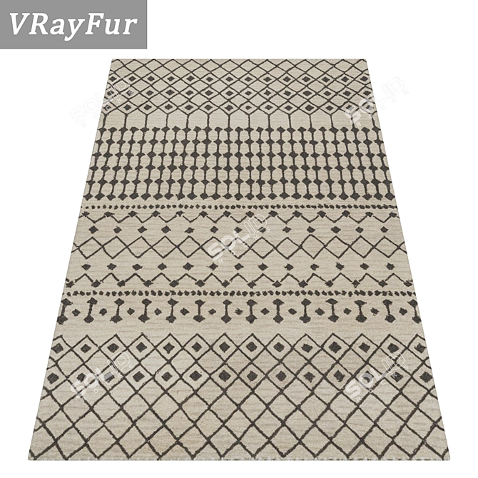 Versatile High-Quality Carpet Set 3D model image 2