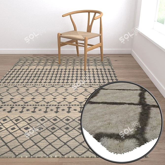 Versatile High-Quality Carpet Set 3D model image 5