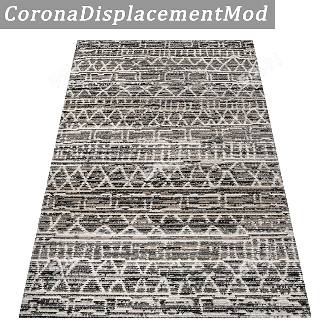 Luxury Carpet Set: High-Quality Textures for Versatile Perspectives 3D model image 4