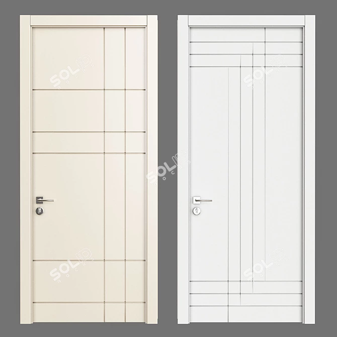 Stylish Entryway Solution: Door 09 3D model image 1