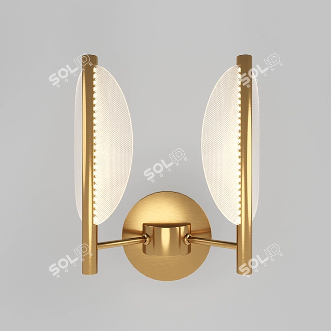 Praia 40.3330: Stylish Modern Brass Ceiling Light 3D model image 1