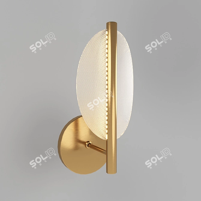 Praia 40.3416: Modern Brass Pendant Light 3D model image 1