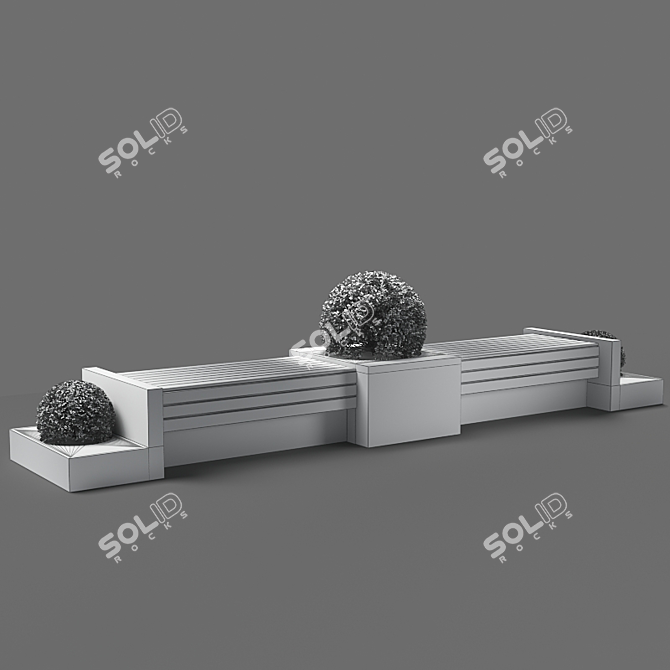 Poly Bench: 638k Poly Count 3D model image 3