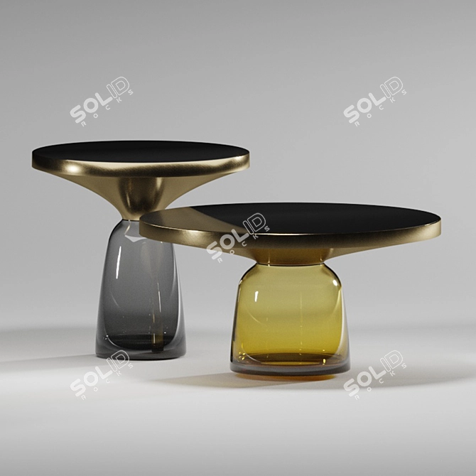 Vaso Glass Coffee Table - Stylish & Modern 3D model image 2