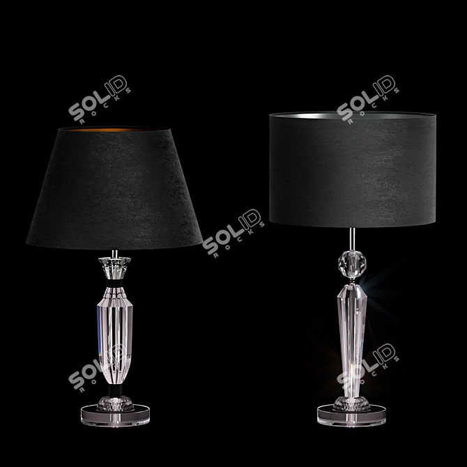 Elegant Pasiano Table Lamps 3D model image 1