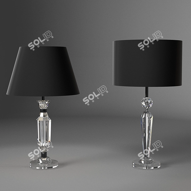 Elegant Pasiano Table Lamps 3D model image 3