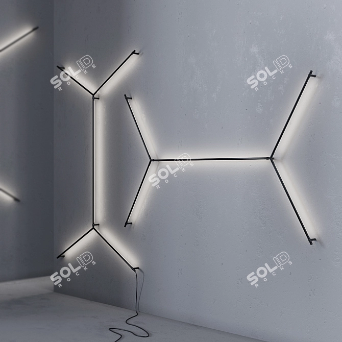 Grok Tubs Modular - Innovative Wall Lighting 3D model image 3