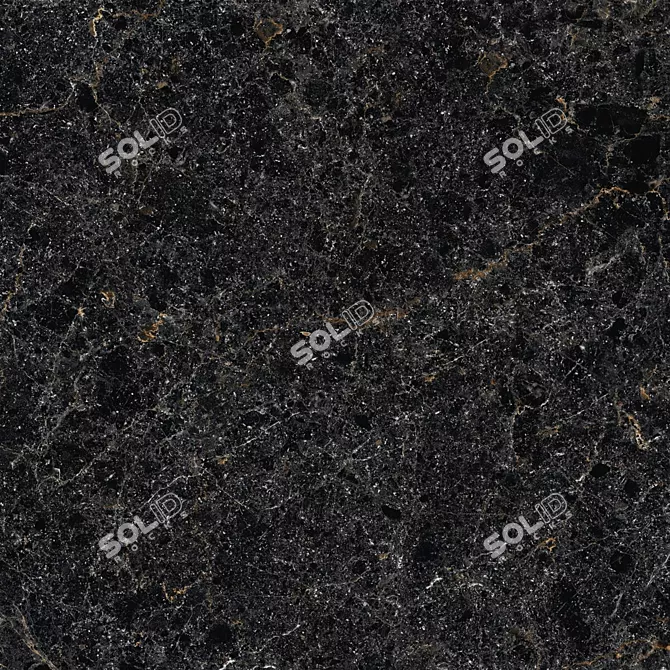 Cosmic Black Marble Set │ High-Quality Multi-Texture Tiles 3D model image 2