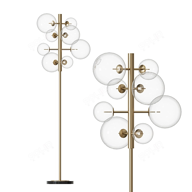 Elegant Eichholtz Tempo Floor Lamp 3D model image 1