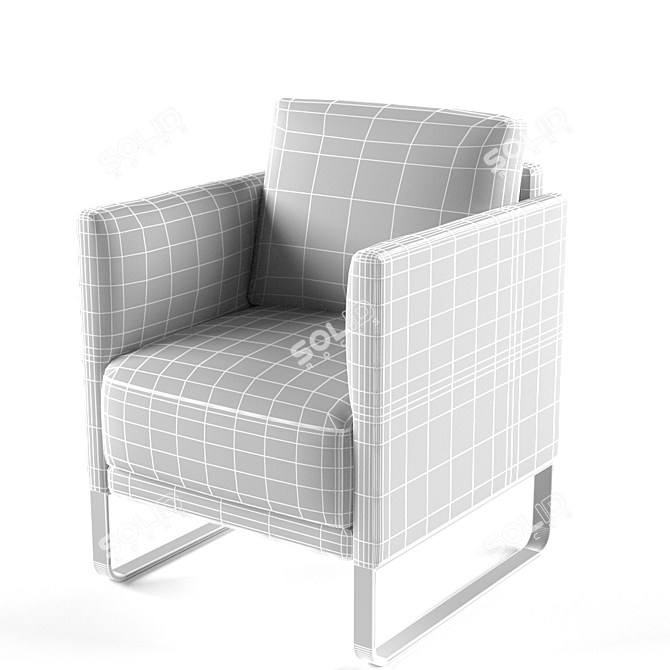 Elegant Comfort: Rolf Benz 009 3D model image 4