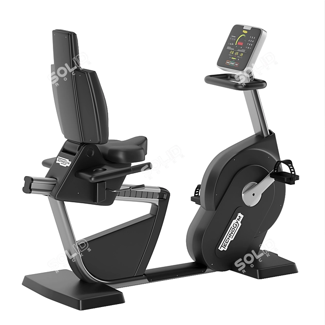 Technogym Recline Forma: Innovative and Ergonomic Recumbent Bike 3D model image 2