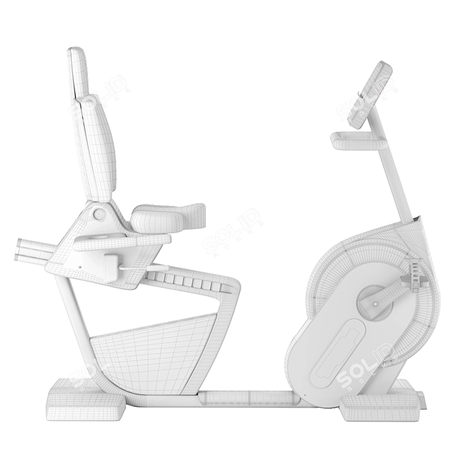 Technogym Recline Forma: Innovative and Ergonomic Recumbent Bike 3D model image 5