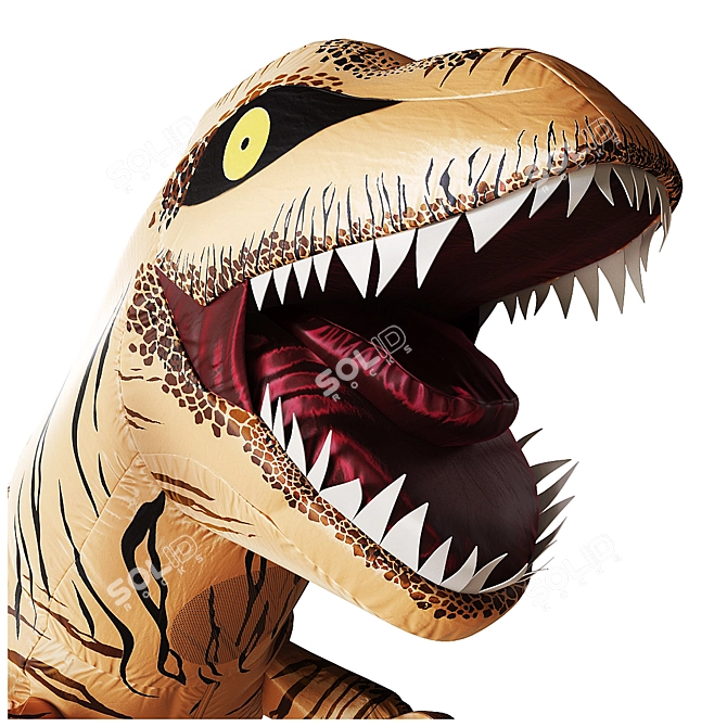 Title: Inflatable T-Rex Costume - Unleash the Dino! 3D model image 4