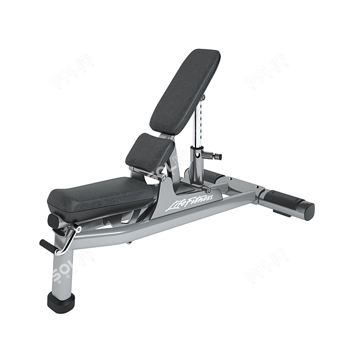 Versatile Life Fitness Bench 3D model image 1