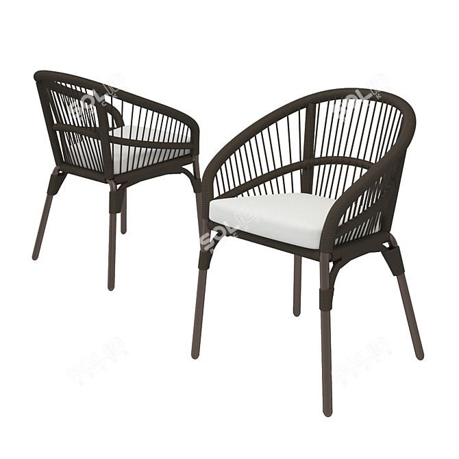 Elevate Outdoor Comfort: Janus et Cie Nexus Armchair 3D model image 1