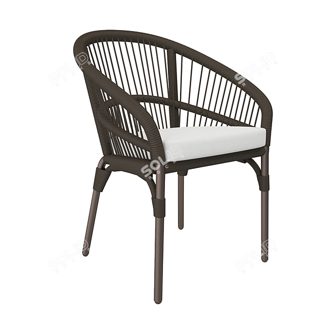 Elevate Outdoor Comfort: Janus et Cie Nexus Armchair 3D model image 2