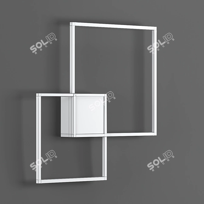 Modern Cube Wall Lamp - VENN 2.0 3D model image 6