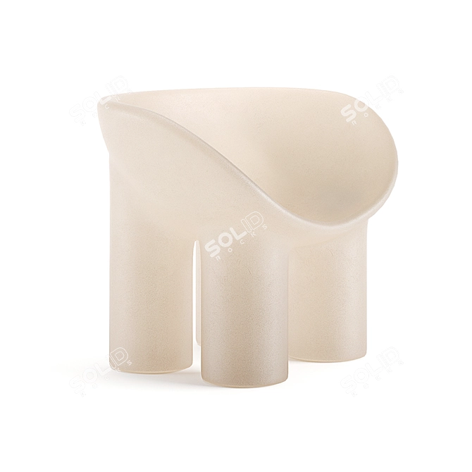 Roly Poly Chair - Sleek, Stylish Bliss 3D model image 1