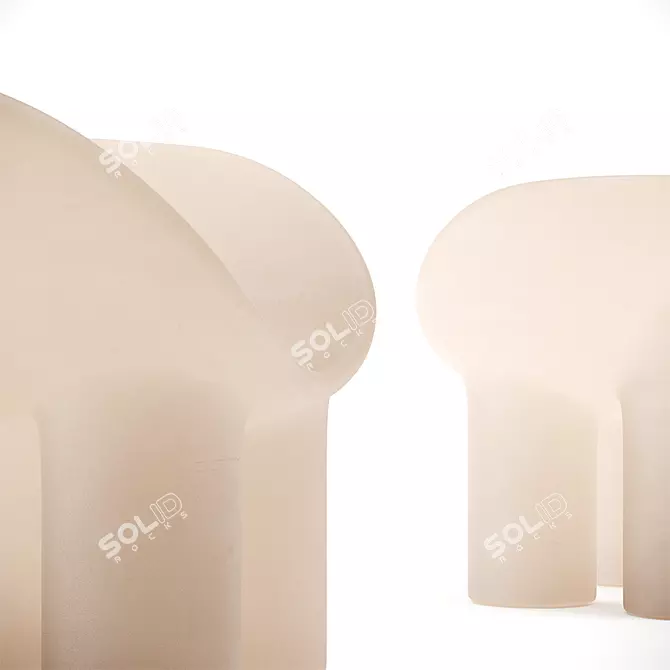 Roly Poly Chair - Sleek, Stylish Bliss 3D model image 4