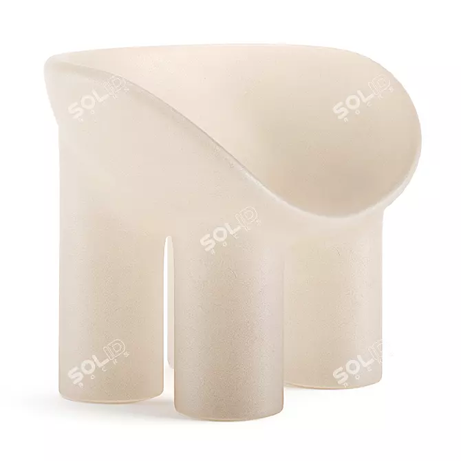 Roly Poly Chair - Sleek, Stylish Bliss 3D model image 5