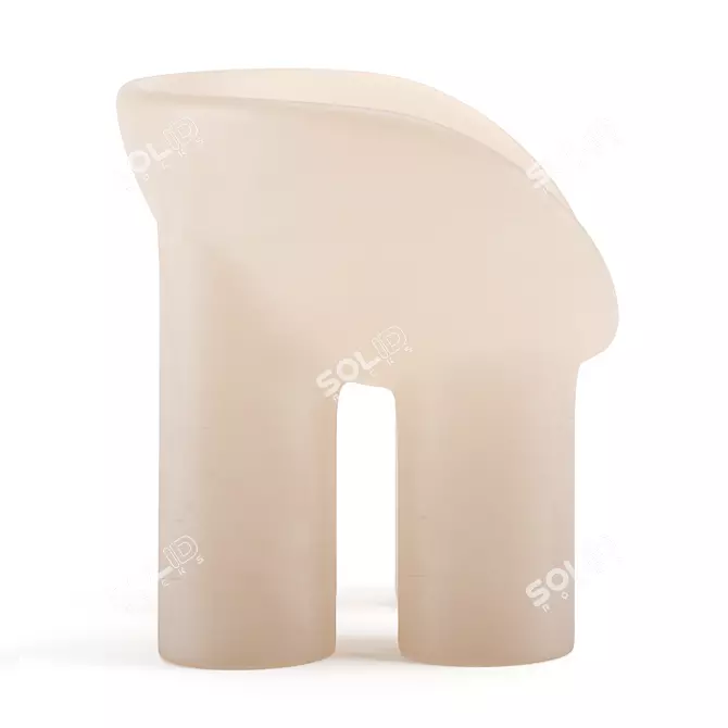 Roly Poly Chair - Sleek, Stylish Bliss 3D model image 6