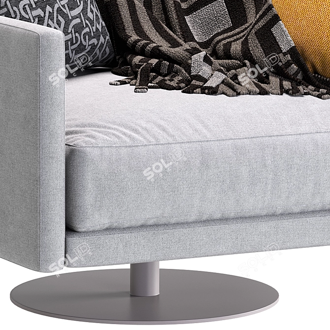 Mabel Lounge Armchair: Comfort and Style 3D model image 3