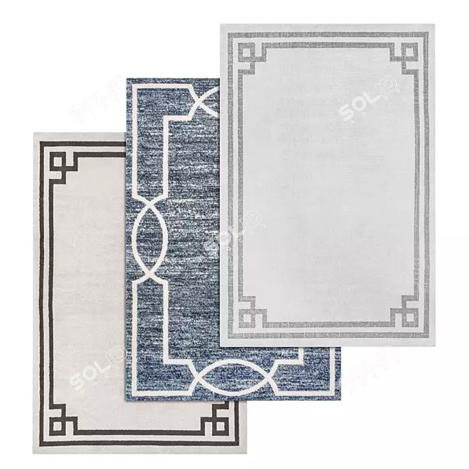 Luxury Carpet Set | High-Quality Textures 3D model image 1